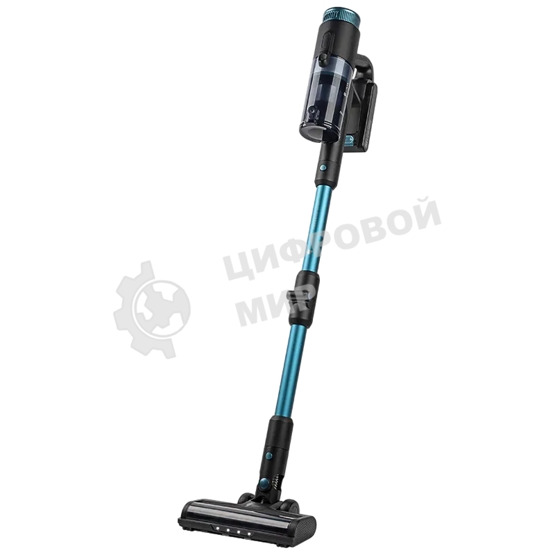 Пылесос вертикальный Leonord LE-1405 BLDC черный/голубой, питание от аккумулятора, 450 Вт, уборка сухая, пылесборник 0.5 л