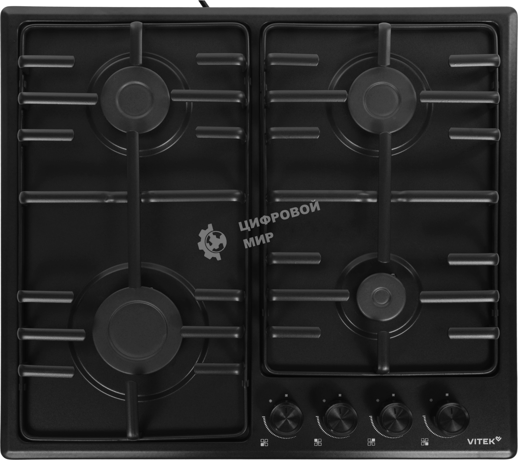 Газовая варочная панель Vitek VGH 6410 MBK черный