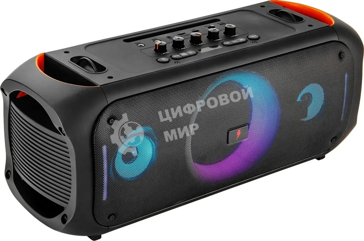 Колонка портативная Ural Молния 7500 черный 750W 2.1 BT/3.5Jack 6000mAh
