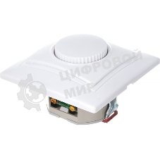 Светорегулятор поворот. СП КВАРТА IP20 ВСР10-1-0-КБ бел. IEK EDK10-K01-03-DM