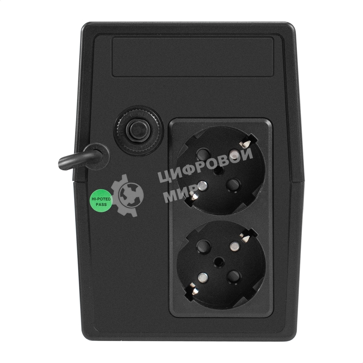 Источник бесперебойного питания ExeGate Power NB-1000.LED.AVR.2SH (1000VA/650W, LED, AVR, 2*Schuko, батарея 12V 9Ah, черный)