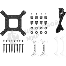 Система жидкостного охлаждения Deepcool LE240 V2 Zero Dark Soc-AM5/AM4/1200/1700/1851 черный 4-pin 28.2-31.6dB Al 220W 1359gr Ret (R-LE240ZERO-BKLNMD-G-1)