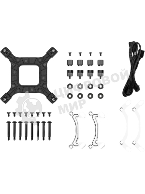 Система жидкостного охлаждения Deepcool LE240 V2 Zero Dark Soc-AM5/AM4/1200/1700/1851 черный 4-pin 28.2-31.6dB Al 220W 1359gr Ret (R-LE240ZERO-BKLNMD-G-1)