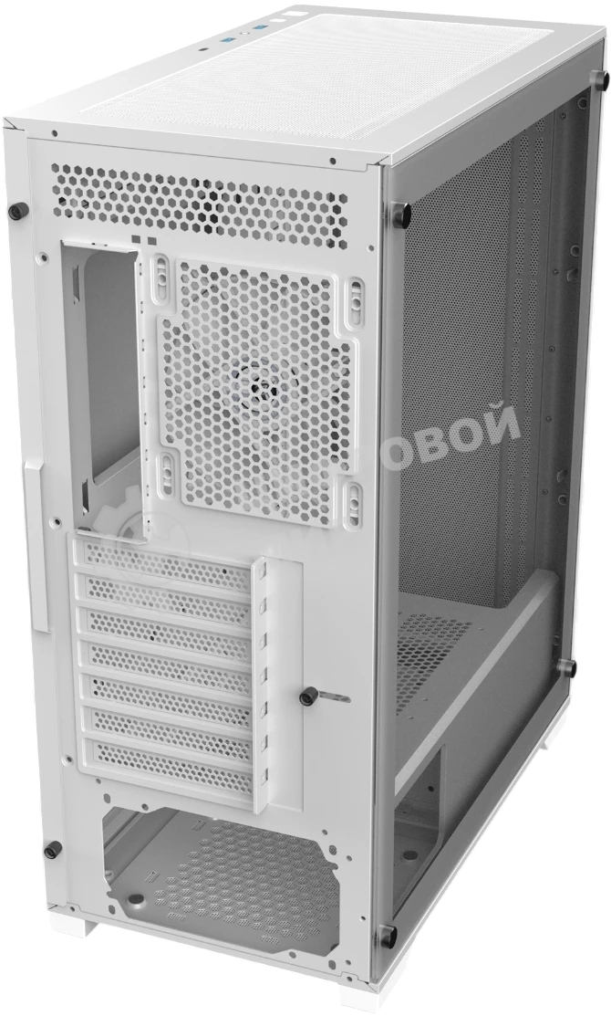 Корпус без блока питания Raijintek ARCADIA 41, Midi-Tower, TG, 1x120мм, 2xUSB-A 3.0 + 1xUSB-C, ATX, mATX, mITX White