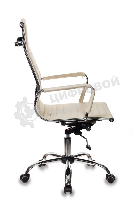 Кресло руководителя Бюрократ CH-883/IVORY слоновая кость, искусственная кожа, крестовина хром (упаковка из 2х шт)