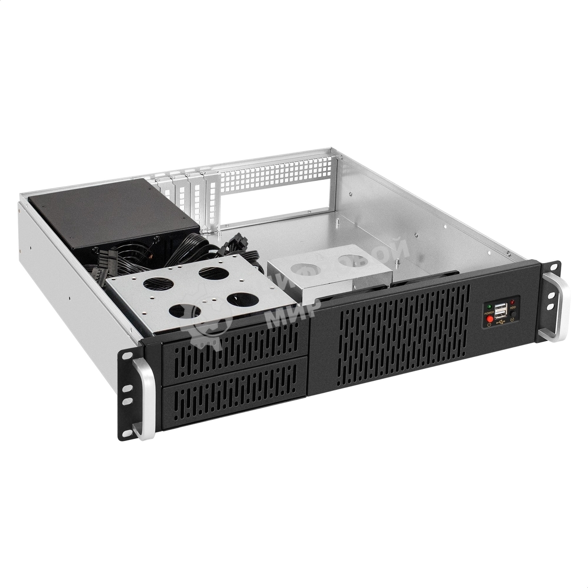 Серверный корпус ExeGate Pro 2U400-02 (RM 19