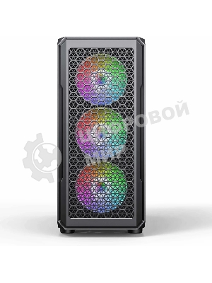 Компьютерный корпус Accord 3338 черный без БП ATX 1xUSB2.0 1xUSB3.0 1xUSB3.1 audio bott PSU