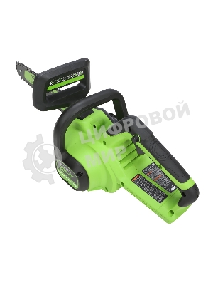 Цепная пила аккумуляторная GreenWorks GD24CS30K4, 24V, 30 см, бесщеточная, c АКБ 4 А·ч и ЗУ (2007007UB)
