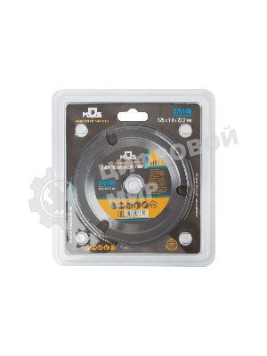 Диск пильный по дереву Fit, посадочный диаметр 22.2 мм, 3 зуба с карбидными вставками, мелкий зуб, 125 мм