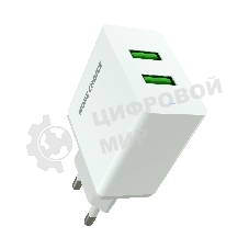 Сетевое зарядное устройство MORE CHOICE (4610196409004) NC11 СЗУ 2USB 2.4A белый белый