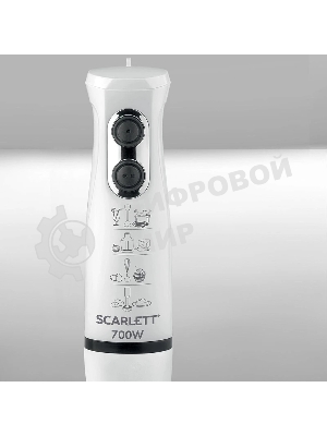 Блендер погружной Scarlett SC-HB42M33 белый, 700 Вт, 4 в 1