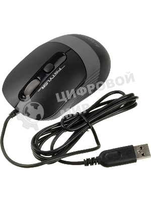 Мышь проводная A4Tech Fstyler FM10 черный/серый, 1600 dpi, USB, кнопки - 4