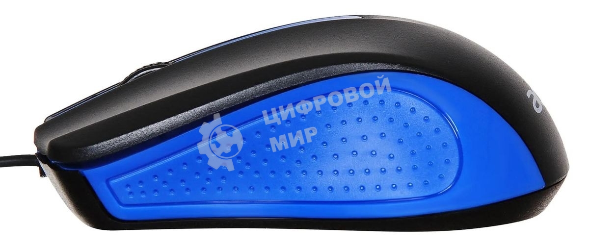 Мышь проводная Acer OMW011 черный/синий, 1200 dpi, USB, кнопки - 3