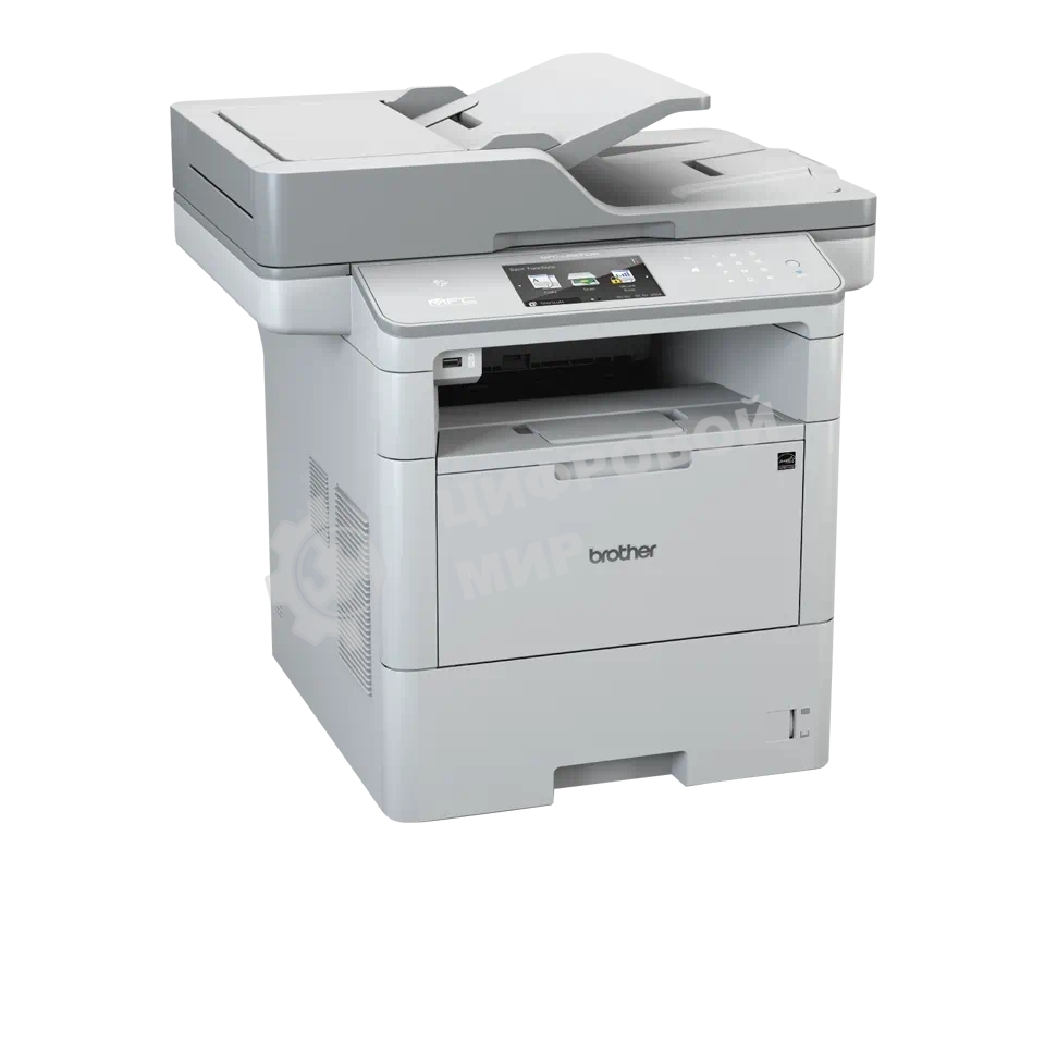 МФУ лазерное Brother MFC6900DW, (A4, монохромный, ч.б. 50 стр/мин, печать 1200x1200, скан. 1200x1200, лоток 520+50 листов, USB, Wi-Fi, NFC, факс, автоматическая двусторонняя печать)