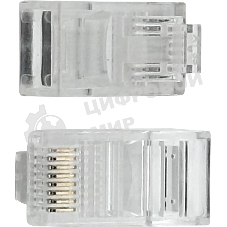 Коннектор Buro RJ45 прозрачный (упак.: 50 шт)