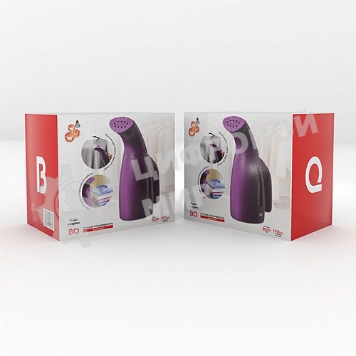 Отпариватель BQ SG1001H фиолетовый, 800 Вт, 21 г/мин, 170 мл