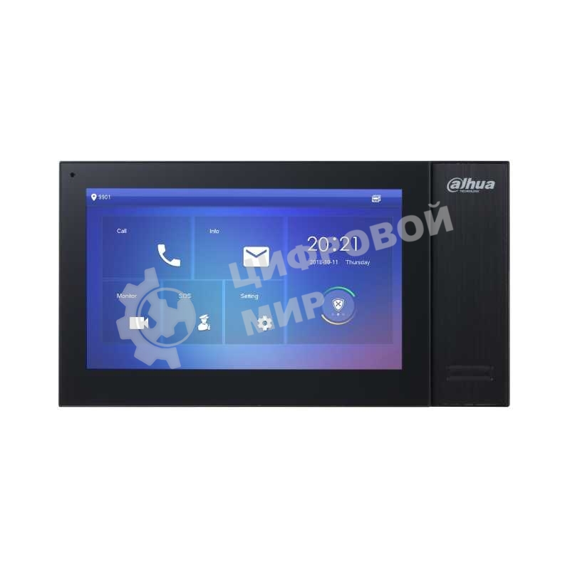 Видеодомофон Dahua DH-VTH2421FB-P черный