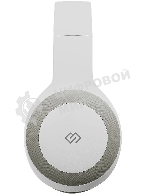 Беспроводные/проводные наушники Digma BT-15 белый/серый, накладные, Bluetooth + проводной, складная конструкция, до 10 ч