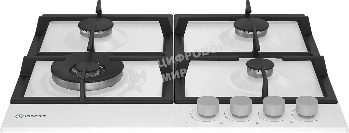 Газовая варочная панель Indesit THPM 642 WS/WH/I, независимая, белый