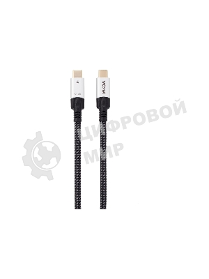 Кабель VCOM USB4 TypeC(M)--TypeC(M), 5K 60Hz, 8K 30Hz 40Gbps, PD 240W, 2м CU560-2M