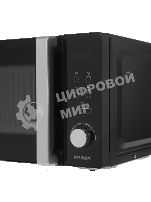 Микроволновая печь Hyundai HYM-D3001 черный, 20 л, 700 Вт, переключатели - сенсор, поворотный механизм