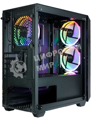 Компьютерный корпус Ginzzu CL690 mATX FAN 4*12FRGb