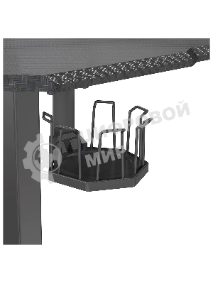 Стол игровой Cactus CS-ED-GbK столешница МДФ карбон, каркас черный