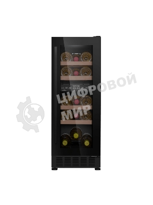 Винный шкаф Maunfeld MBWC-56D17 черный, 51 л, 2 отсека, 17 бут., класс G