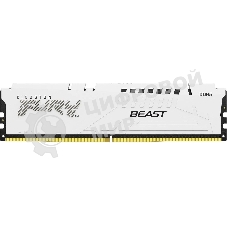 Оперативная память Kingston Fury Beast, DDR5, 32Gb (1x32GB), 5600MHz, CL40, DIMM, радиатор, белый