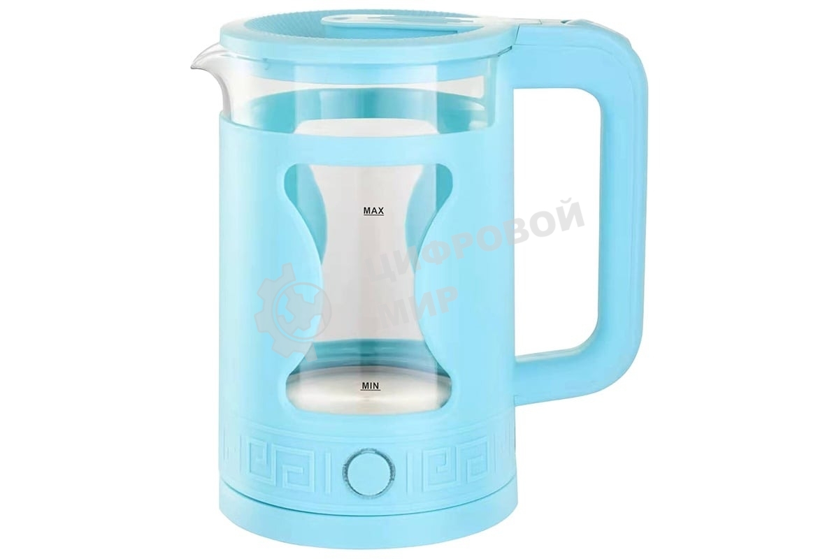 Чайник электрический Energy E-257 1.5л стекло, голубой