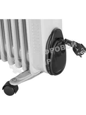 Обогреватель масляный Ресанта ОМПТ-7Н (7 секций) белый, 1500 Вт, 15 м2, термостат 67/3/3