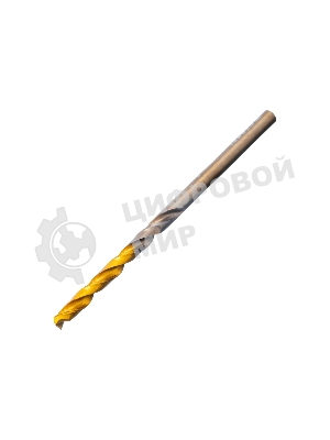 Набор сверл по металлу Denzel 1-10 мм, Р6М5К8-TiN, Golden Tip, 19 шт