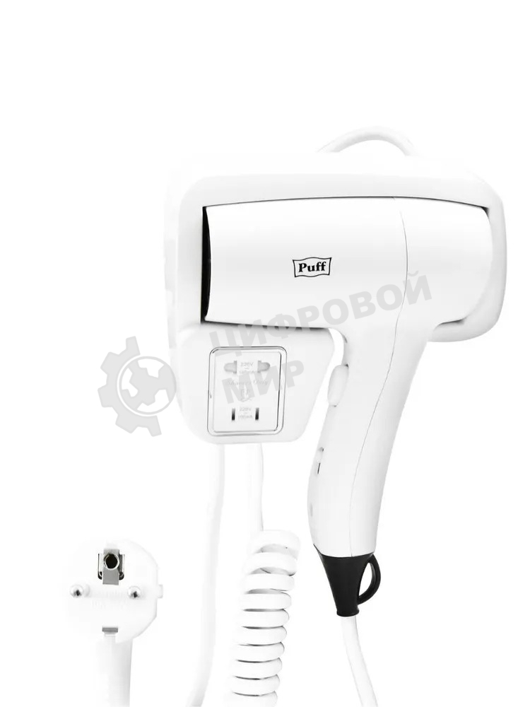 Фен Puff 1201B 1200Вт белый