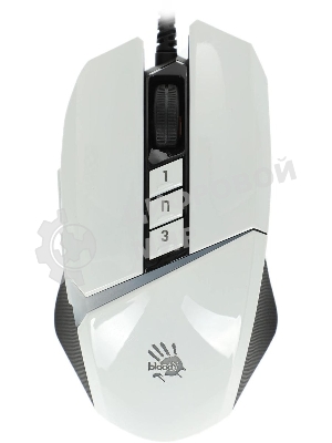 Мышь проводная A4Tech Bloody W60 Max белый, 10000 dpi, USB, кнопки - 10