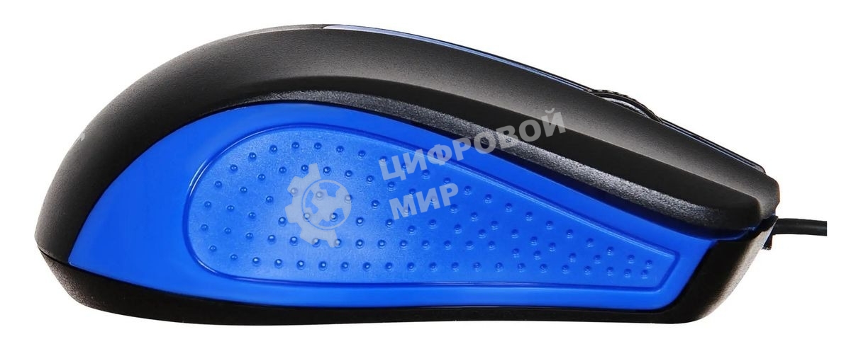 Мышь проводная Acer OMW011 черный/синий, 1200 dpi, USB, кнопки - 3