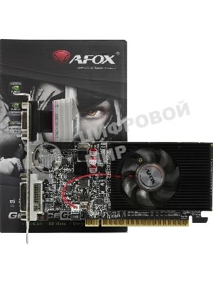 Видеокарта AFOX GeForce GT 210, 512 MB DDR3, 64 bit, HDMI, DVI-I, VGA, GPU 520 MHz