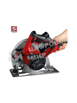 Пила дисковая, 90гр-65 мм, диск 190 мм, 1600 Вт, Зубр ПД-65