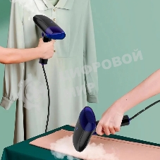 Отпариватель Kitfort КТ-9114 черный/фиолетовый, 1500 Вт, 20 г/мин, 0.11 л