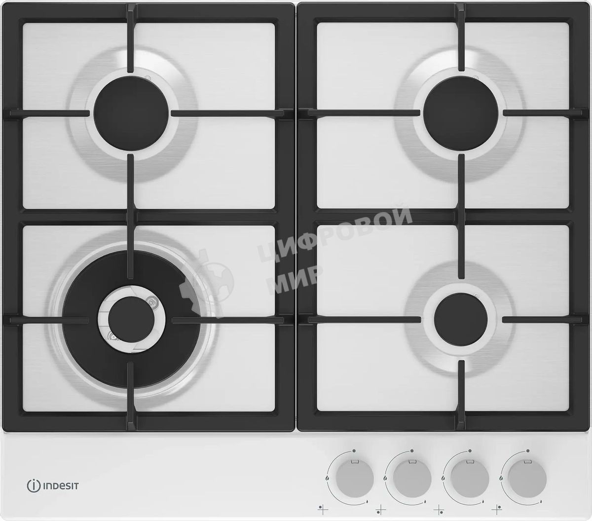 Газовая варочная панель Indesit THPM 642 WS/WH/I, независимая, белый