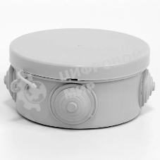 Коробка распределительная TOKOV ELECTRIC ОП 85х40 мм 4 каб. вводов IP54 серый (круг.)