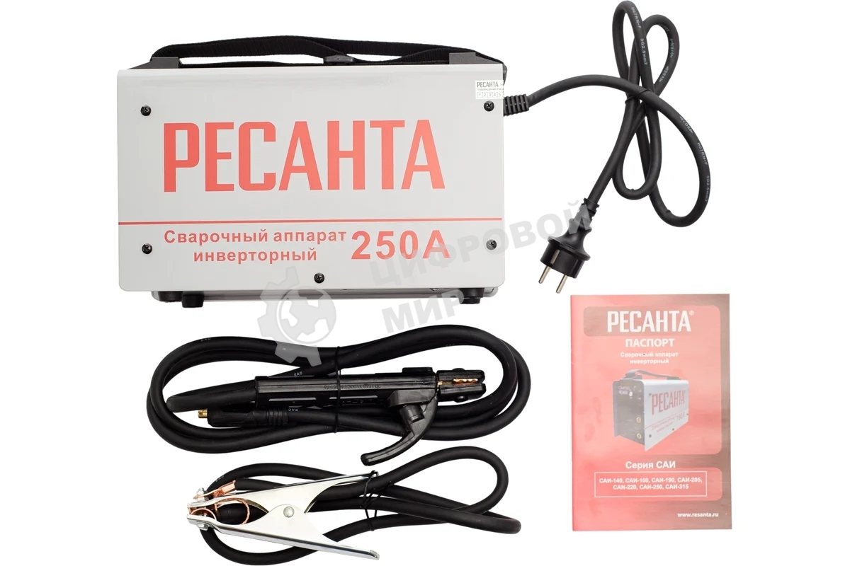 Сварочный аппарат инверторный Ресанта САИ 250 65/6