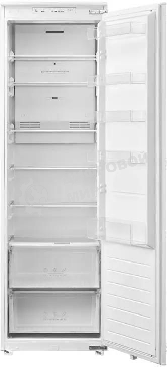 Встраиваемый холодильник Hyundai HBR 177S белый однокамерный 304л No Frost