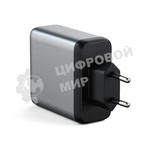 Сетевое зарядное устройство Satechi ST-UC100WSM-EU Charger 100W с технологией GaN Power, серый космос