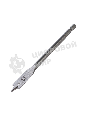 Сверло PATRIOT по дереву перовое 12 мм х 150 мм, 1 шт в блистере