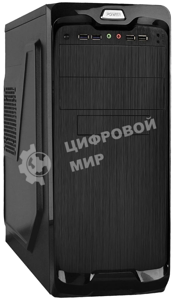 Компьютерный корпус Miditower ExeGate UN-604-UNS500 (ATX, БП UNS500 с вент. 12см, 2хUSB+2хUSB 3.0, аудио, черный)