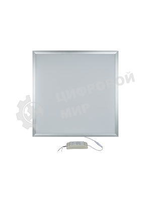 Светильник светодиодный потолочный встраиваемый Uniel Effective, белый свет 4000K, корпус серебристый, в комплекте с и/п