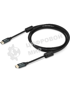 Кабель аудио-видео Buro HDMI (m)/HDMI (m) 1м. феррит.кольца Позолоченные контакты черный (BHP-HDMI-2.1-1G)