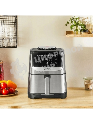Аэрогриль Tefal Easy Fry Silence EY552DE0 серебристый, 1670 Вт, 5 л, сенсор, 10 программ