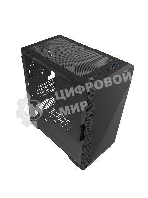 Компьютерный корпус ZALMAN Z1 ICEBERG, MicroATX, черный, WINDOW, 2xCOMBO (3.5