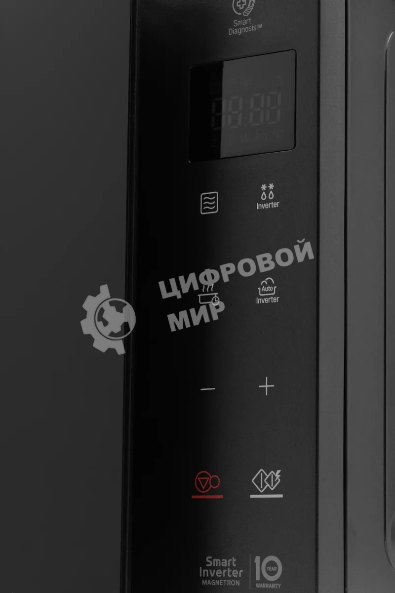 Микроволновая печь LG MW25R35GIS черный, 25 л, 1000 Вт, переключатели - сенсор